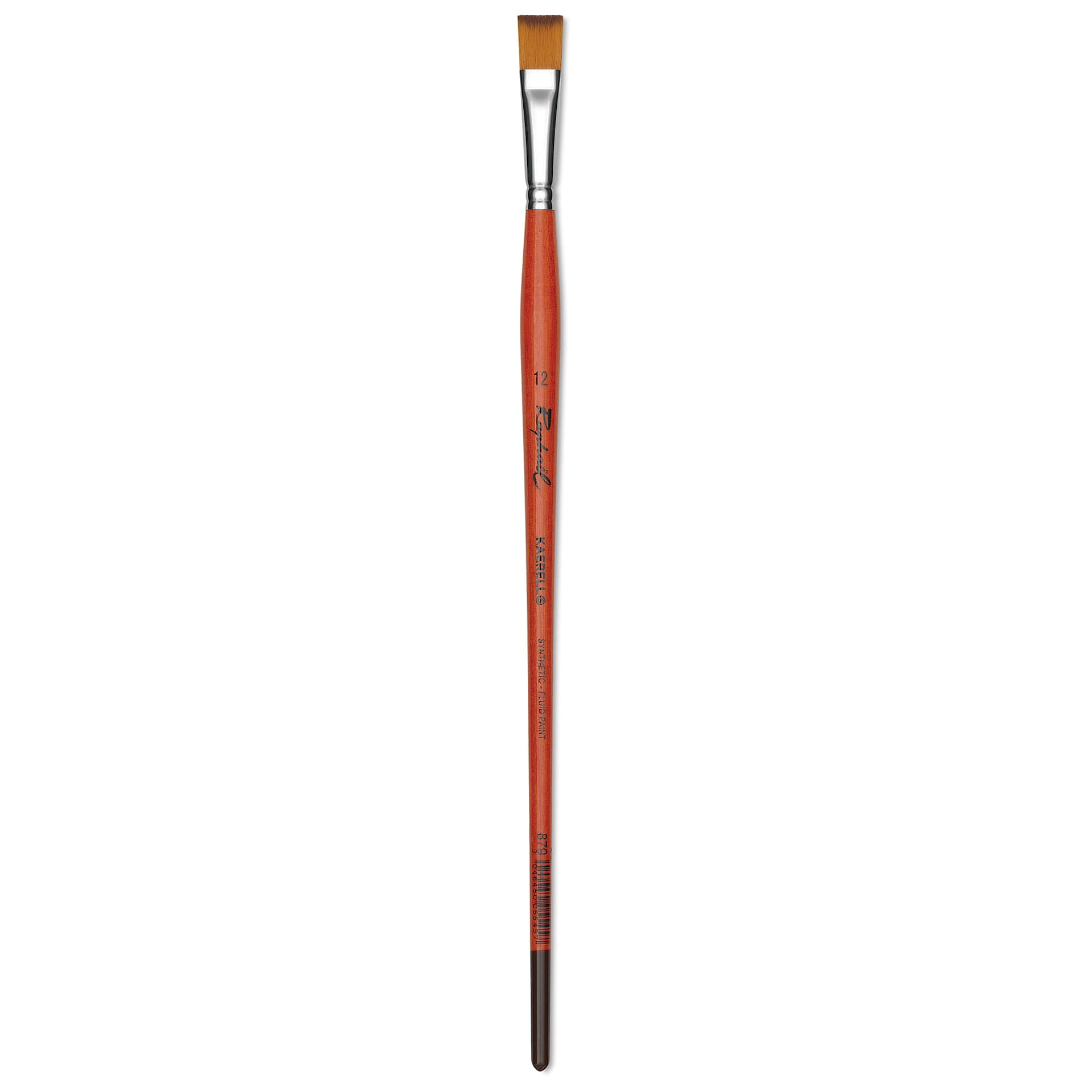 Raphael Golden Kaerell Brush - Flat, Long Handle, Size 12