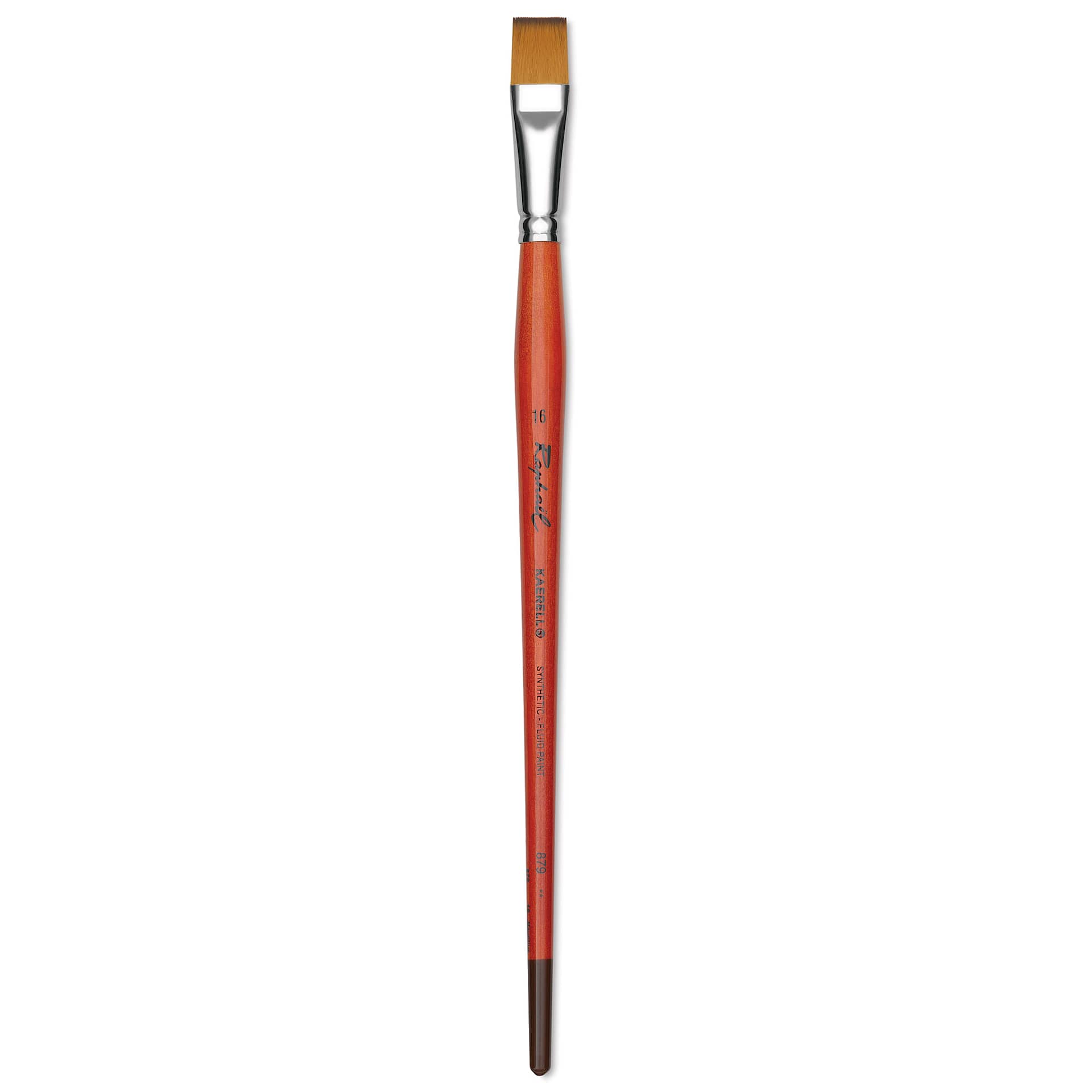 Raphael Golden Kaerell Brush - Flat, Long Handle, Size 16