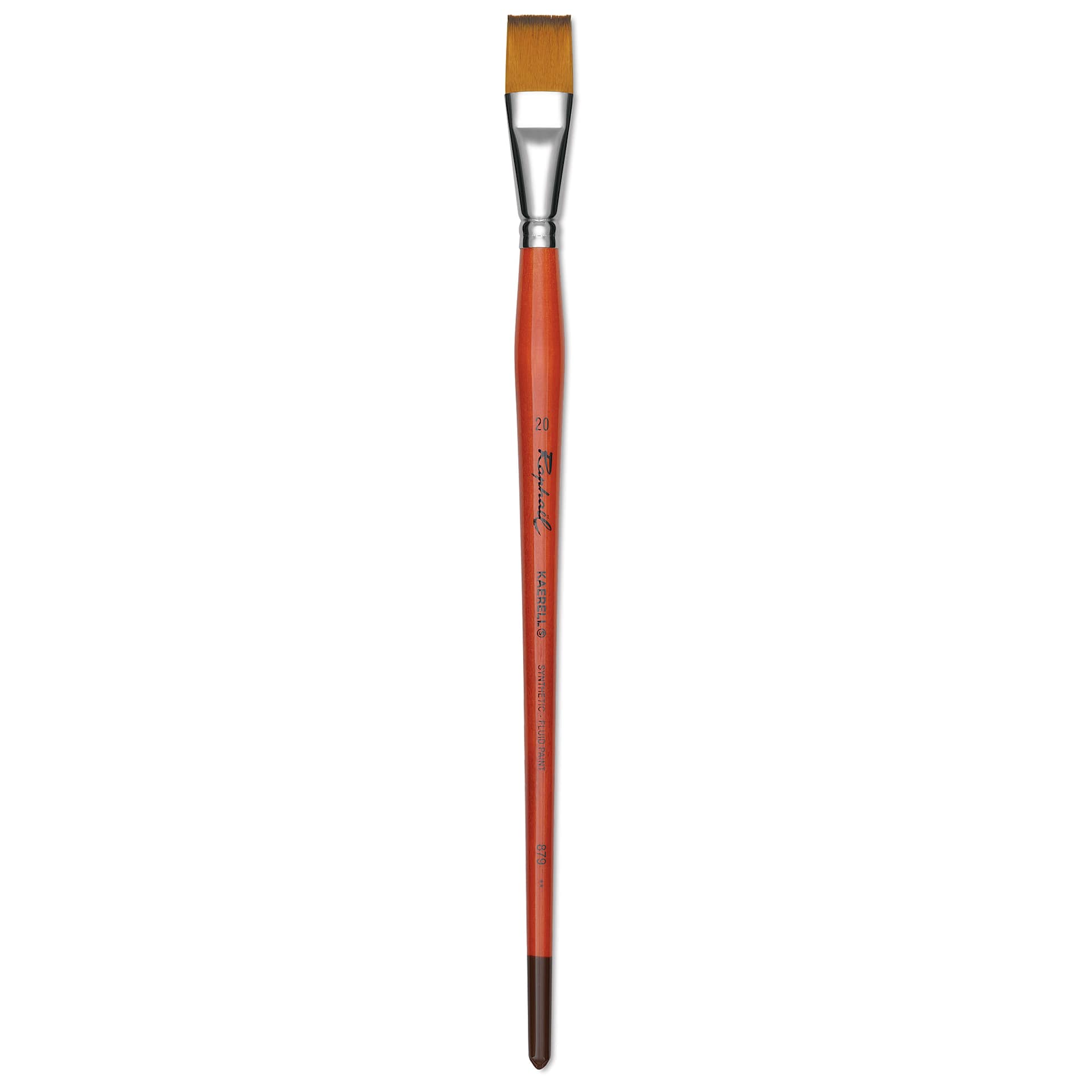 Raphael Golden Kaerell Brush - Flat, Long Handle, Size 20
