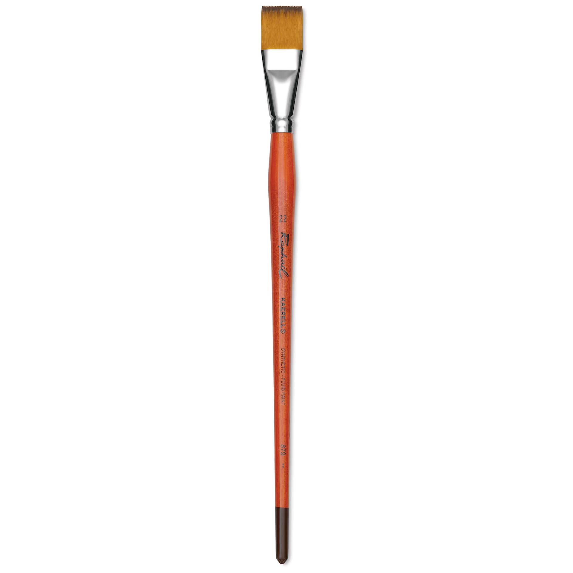 Raphael Golden Kaerell Brush - Flat, Long Handle, Size 23