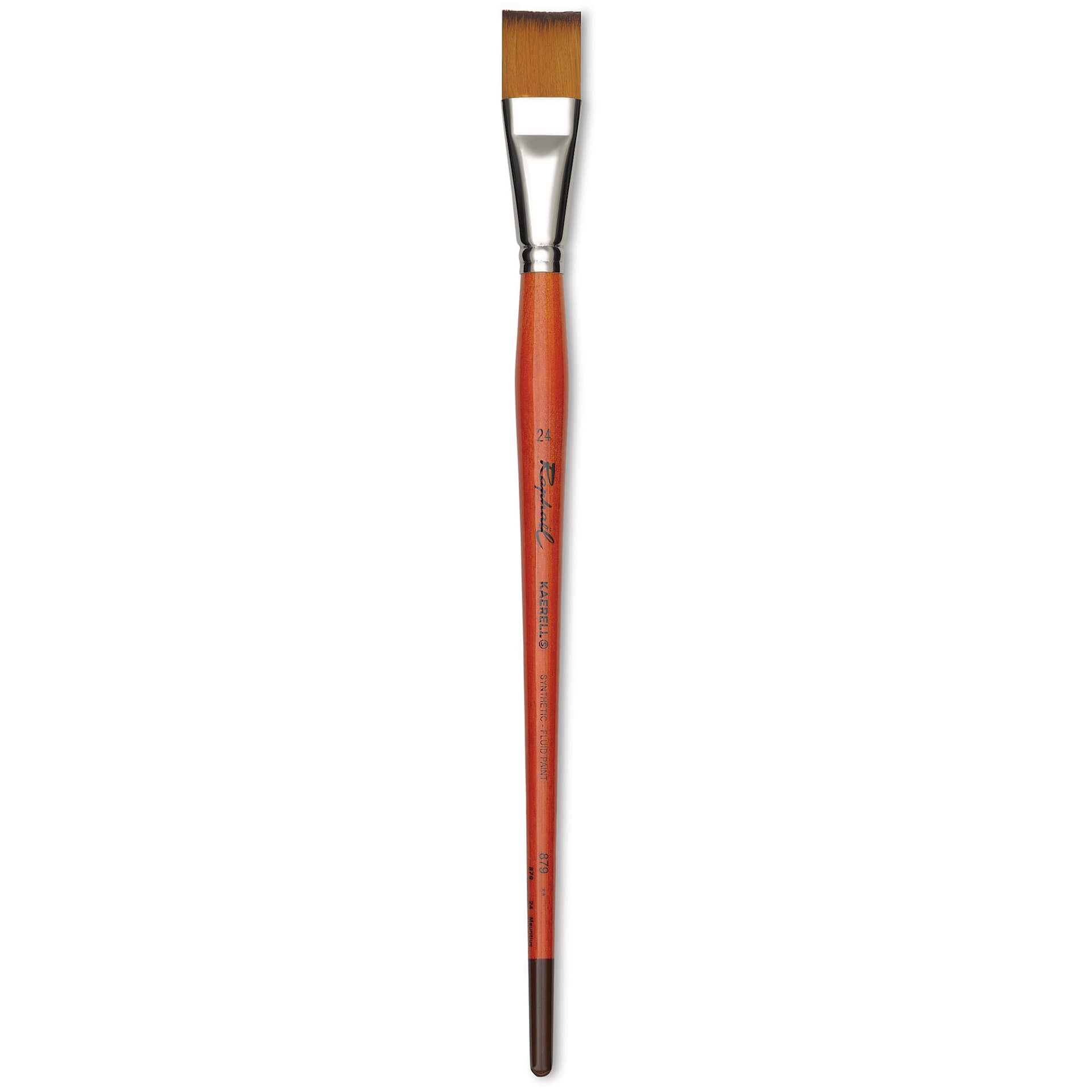 Raphael Golden Kaerell Brush - Flat, Long Handle, Size 24