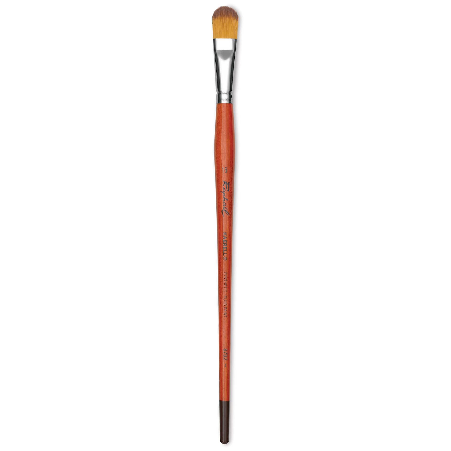Raphael Golden Kaerell Brush - Filbert, Long Handle, Size 16