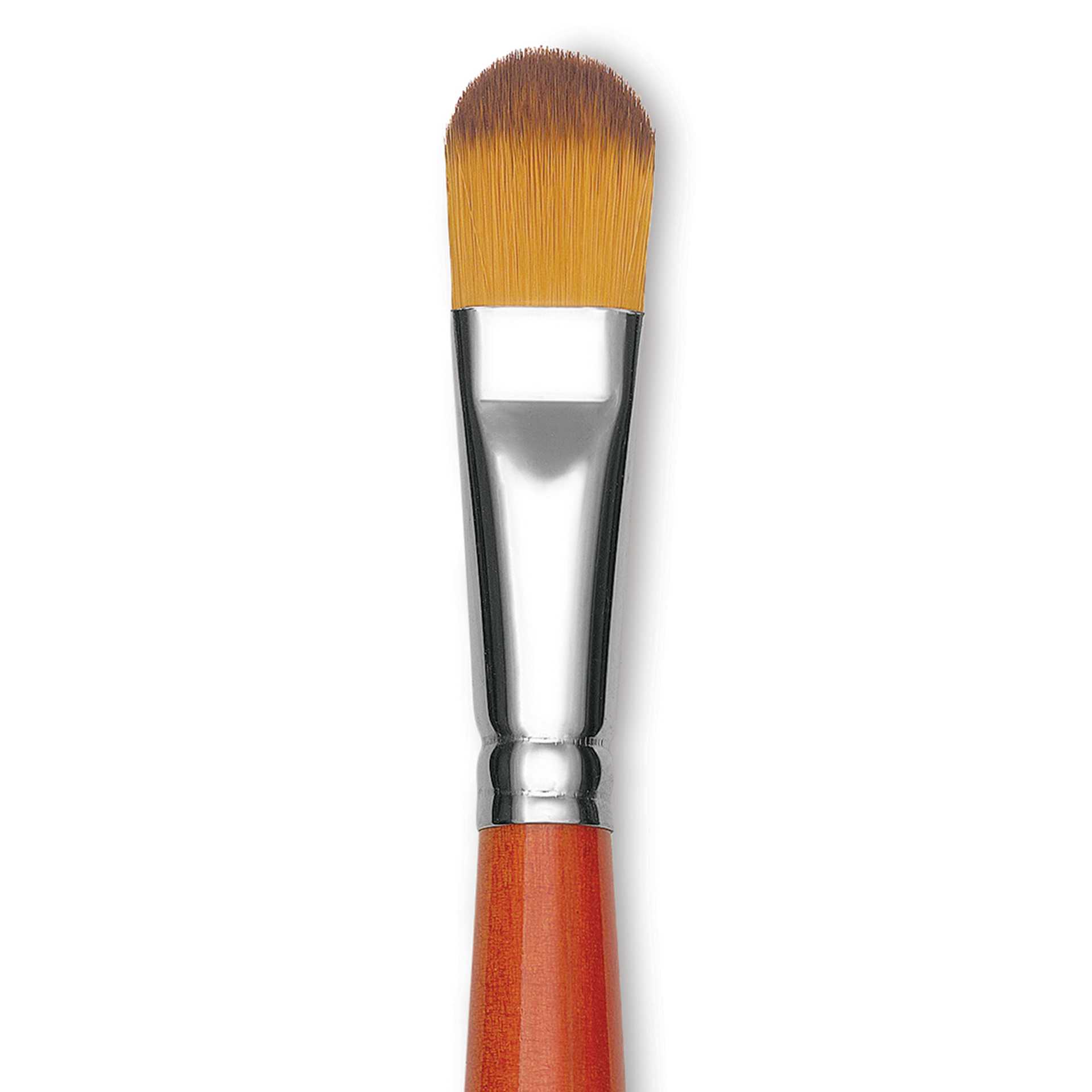 Raphael Golden Kaerell Brush - Filbert, Long Handle, Size 16, close-up