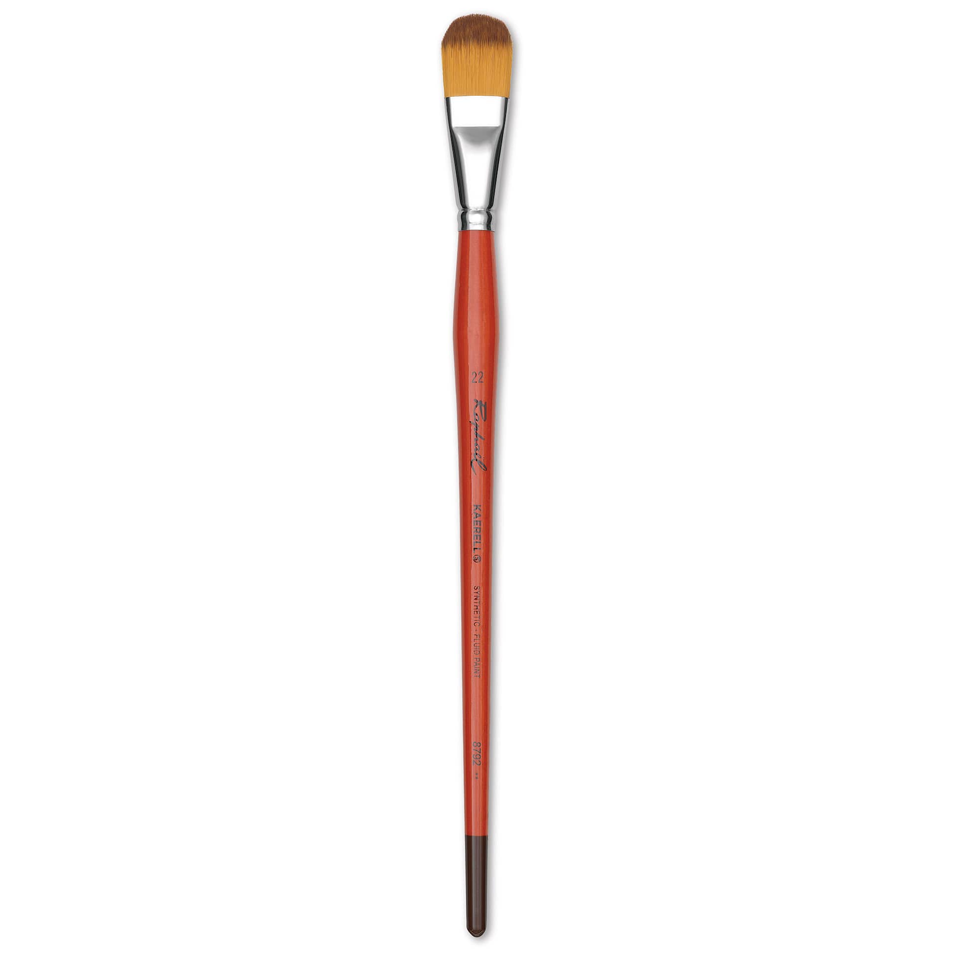 Raphael Golden Kaerell Brush - Filbert, Long Handle, Size 22