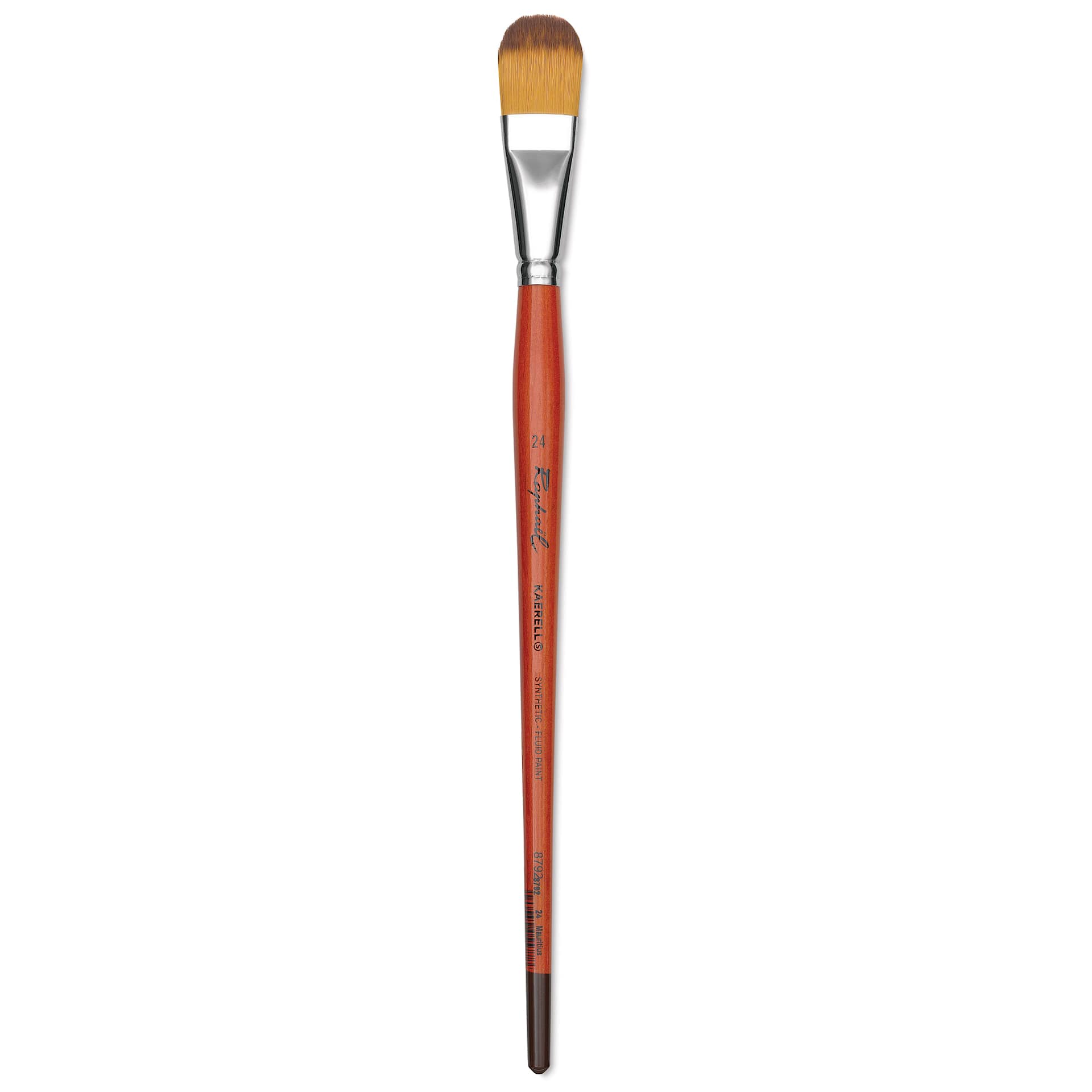 Raphael Golden Kaerell Brush - Filbert, Long Handle, Size 22