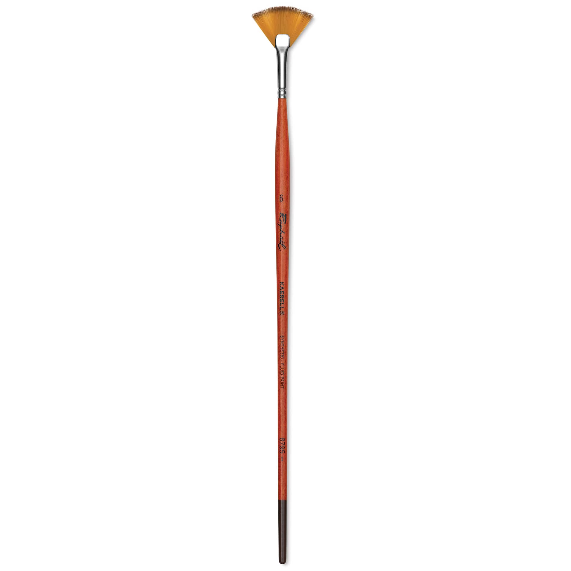 Raphaël Golden Kaërell Brush - Fan, Long Handle, Size 6
