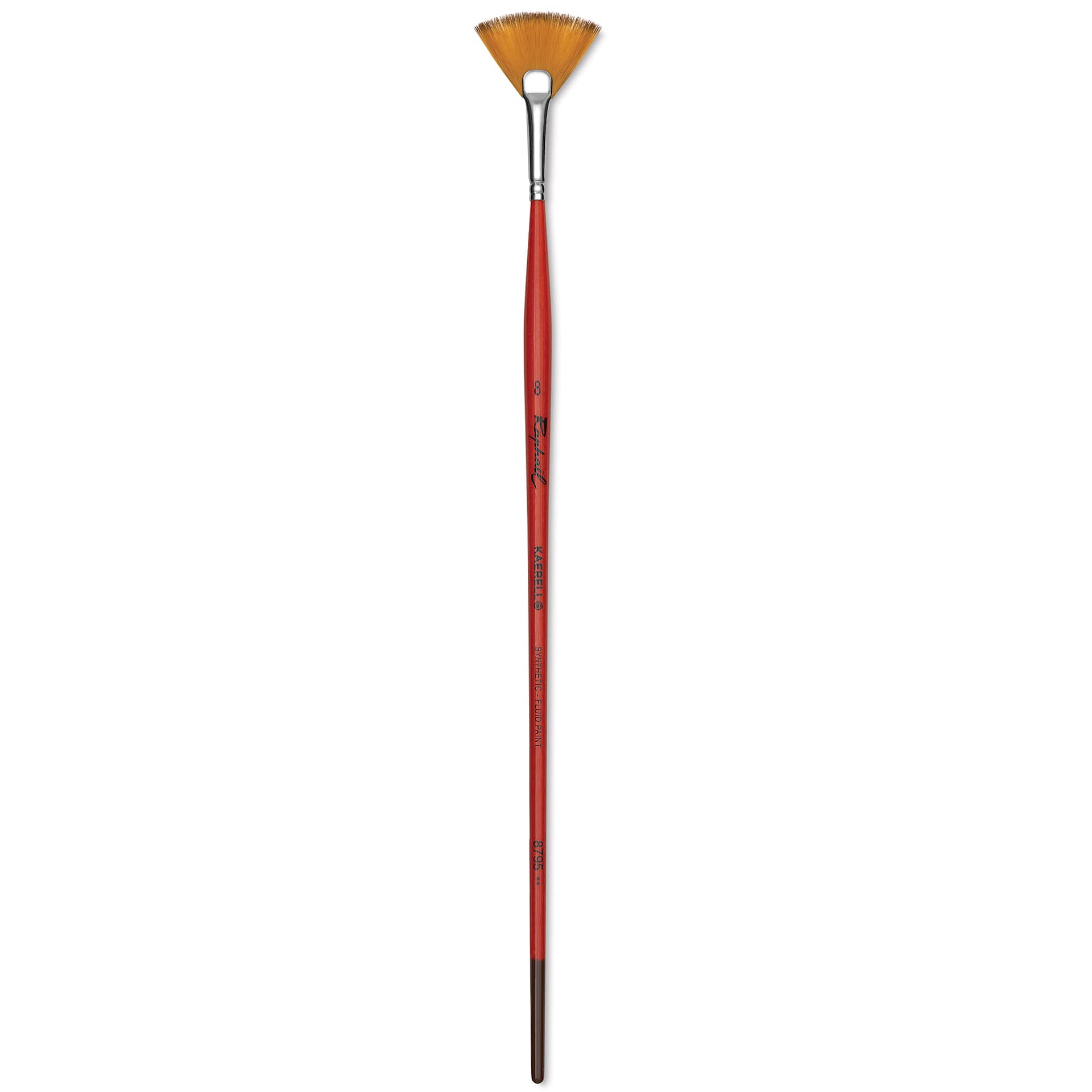 Raphaël Golden Kaërell Brush - Fan, Long Handle, Size 8