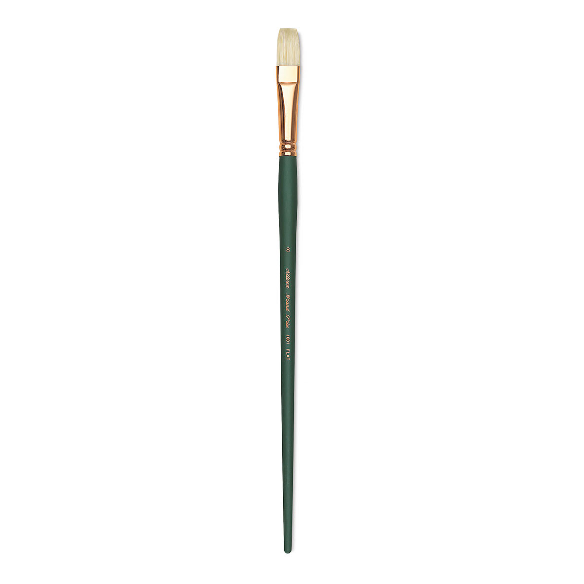 Silver Brush Grand Prix Super Brush - Flat, Long Handle, Size 8