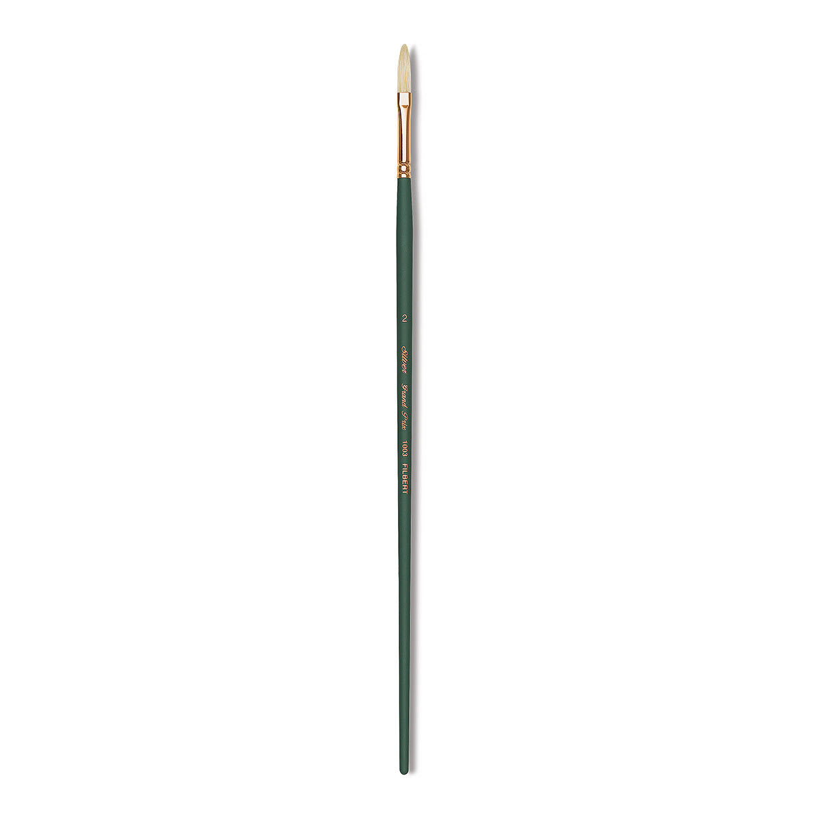 Silver Brush Grand Prix Super Brush - Extra Long Filbert, Long Handle, Size 2