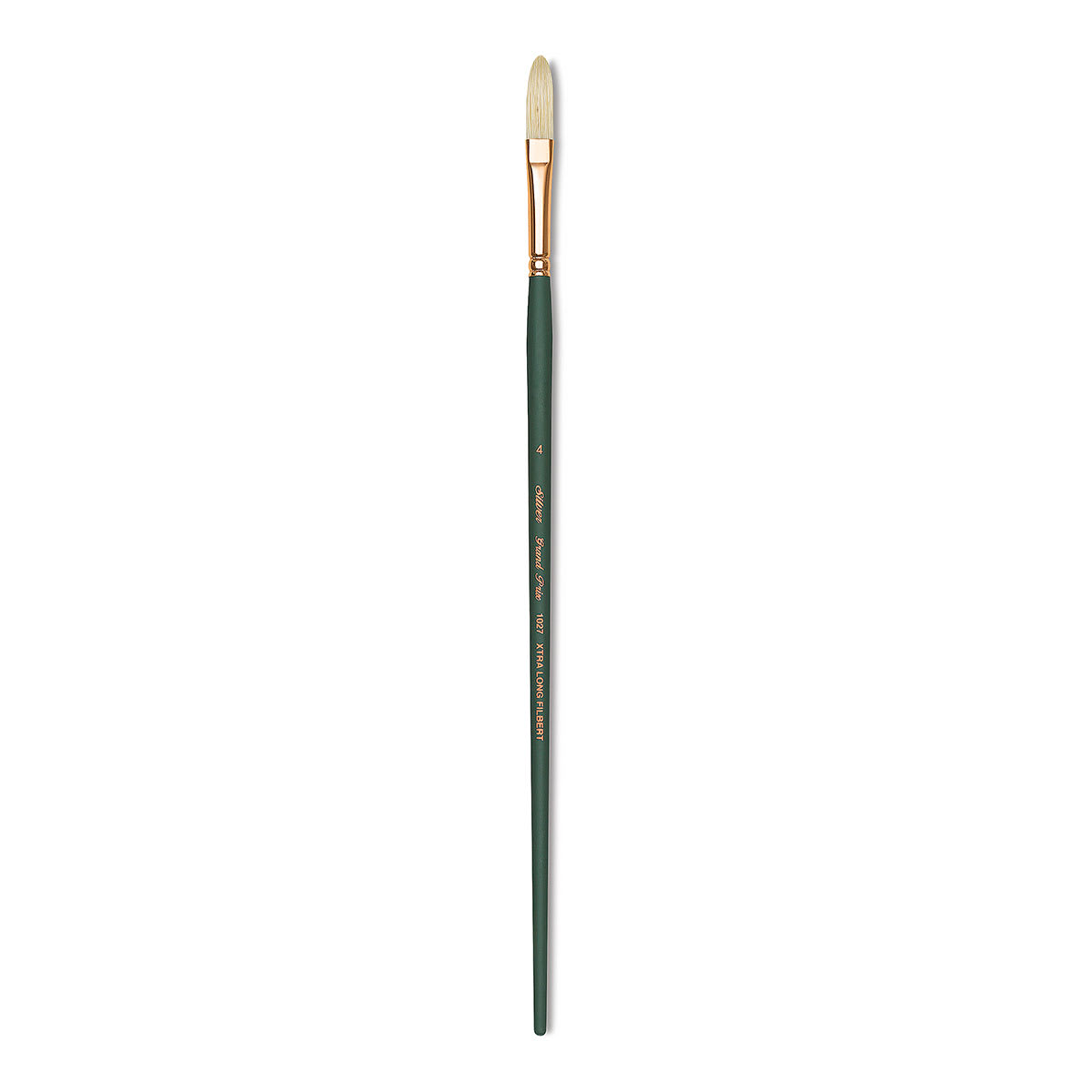Silver Brush Grand Prix Super Brush - Extra Long Filbert, Long Handle, Size 4