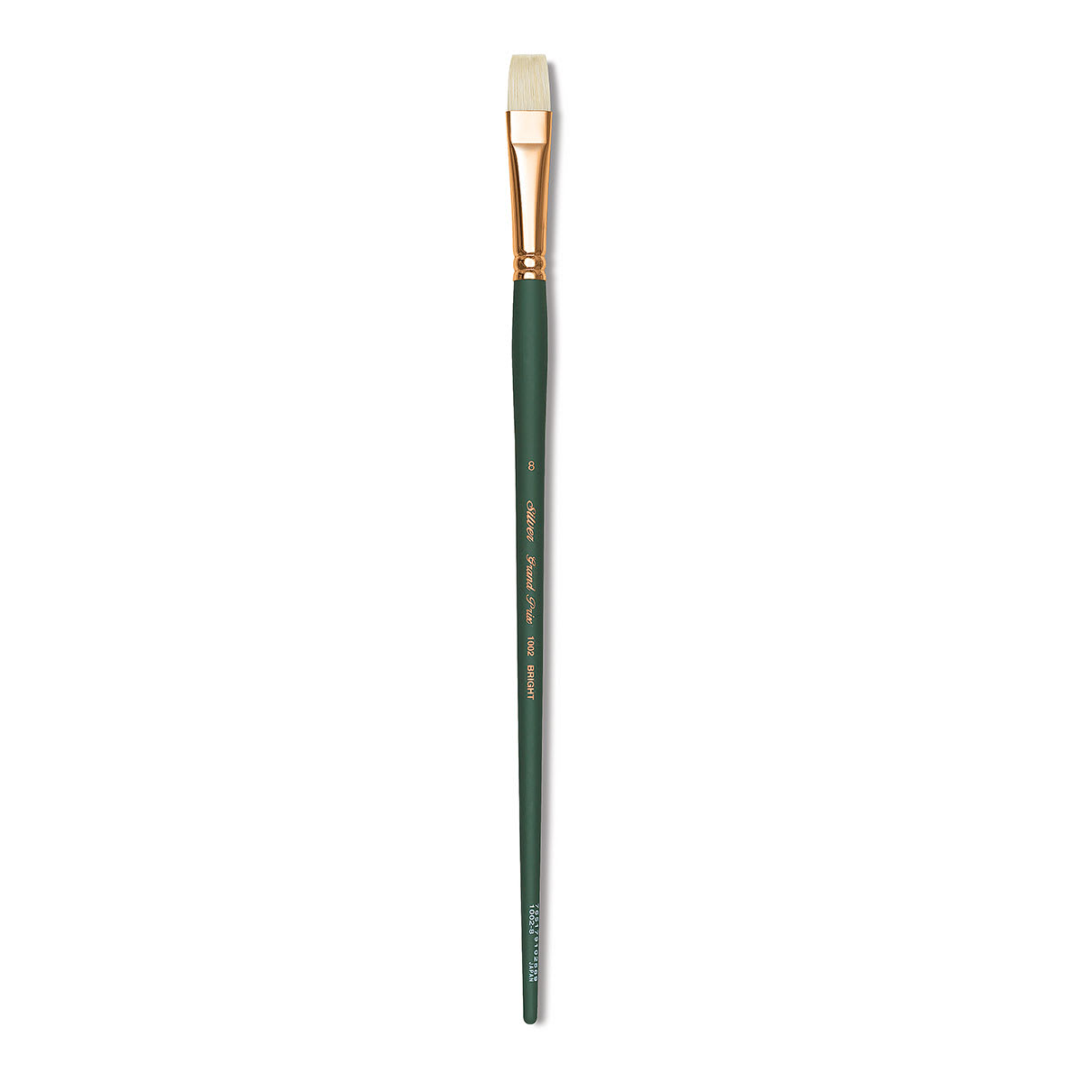 Silver Brush Grand Prix Super Brush - Bright, Long Handle, Size 8