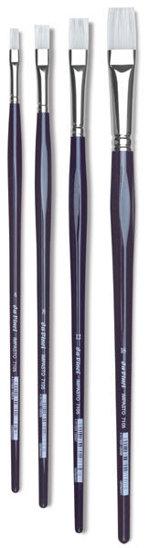 Da Vinci Impasto Brushes - 4 Flat Brushes upright
