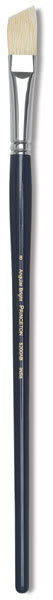 Princeton Ashley Series 5200 Natural Bristle Brushes - Angle Bright Brush shown upright
