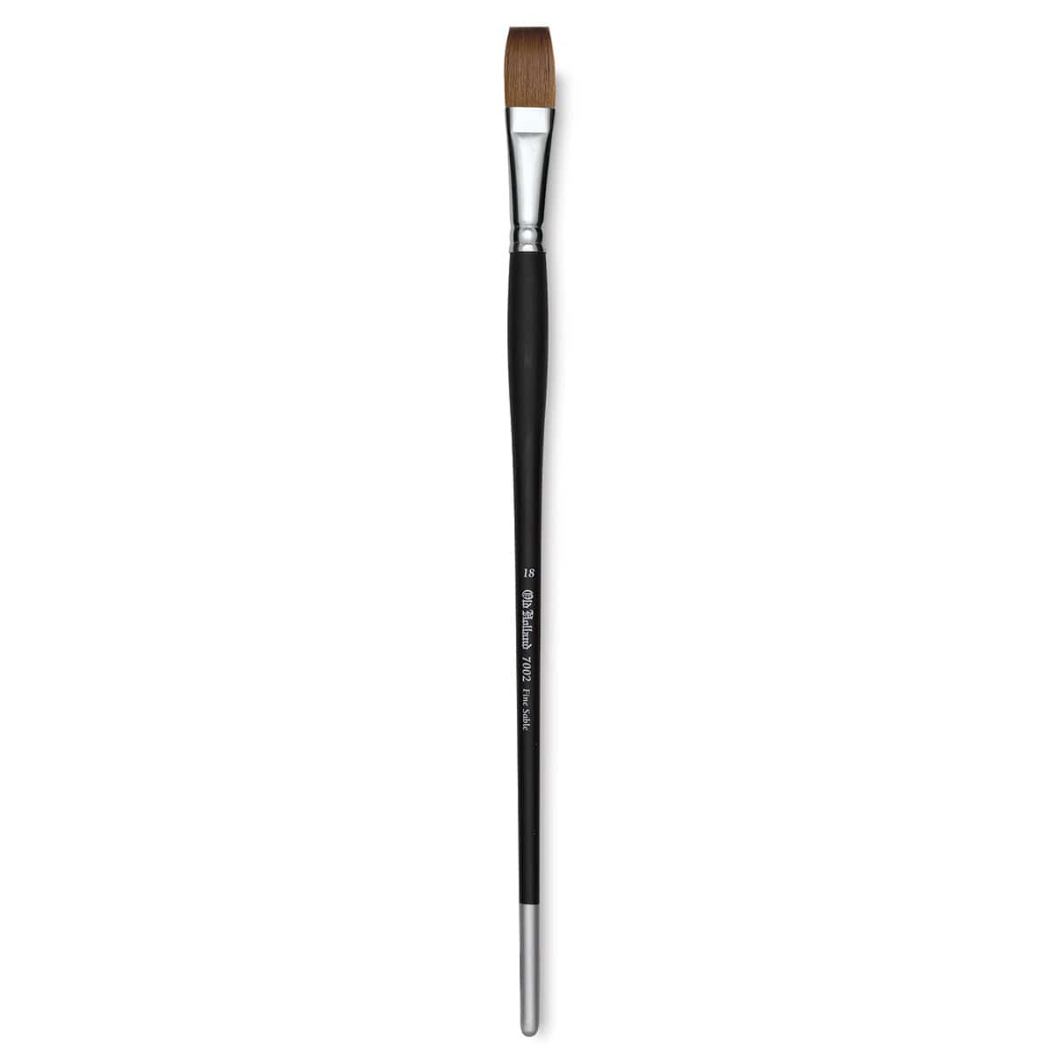 Old Holland Kolinsky Sable Brush - Flat, Long Handle, Size 18