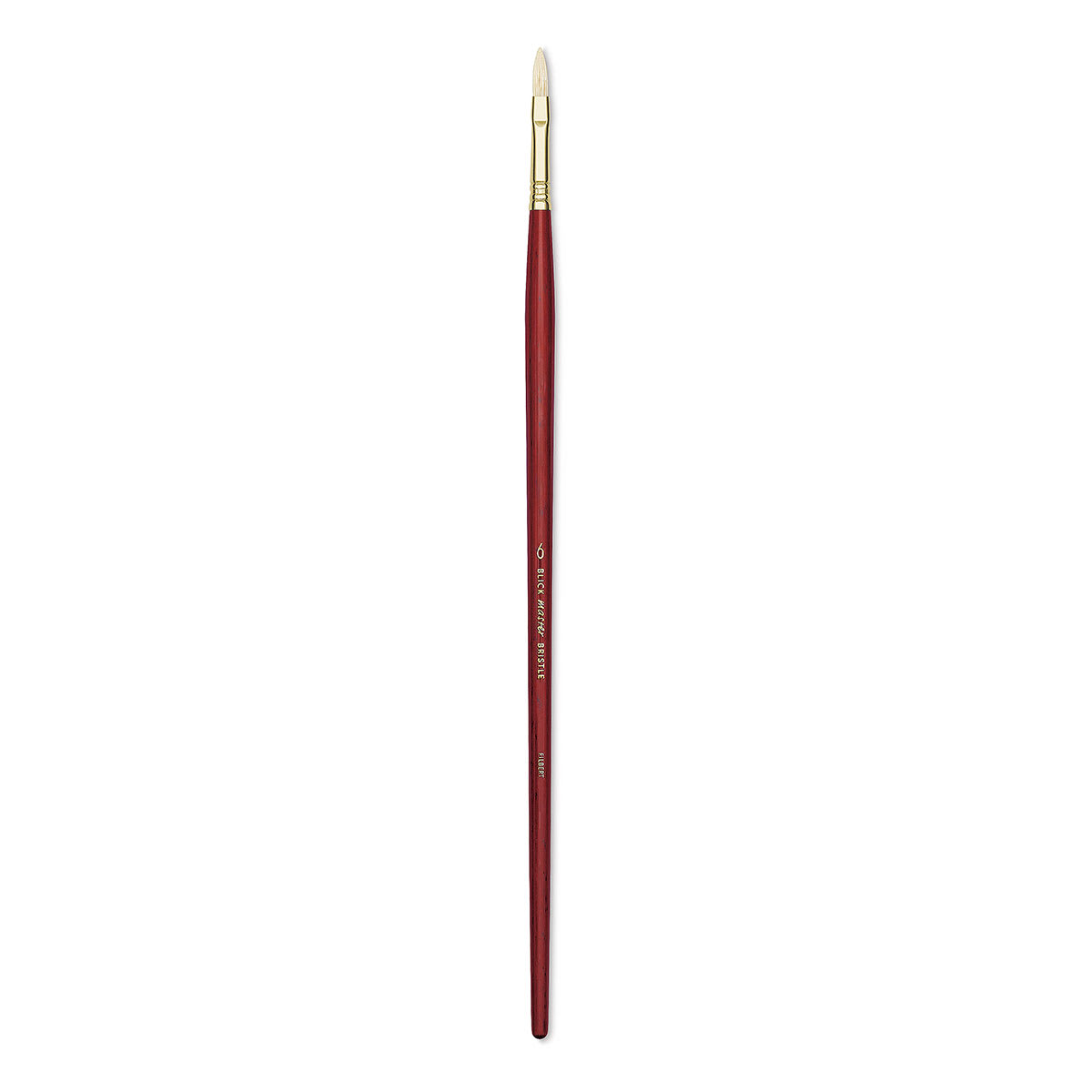 Blick Master Bristle Brushes - Single Filbert brush shown upright
