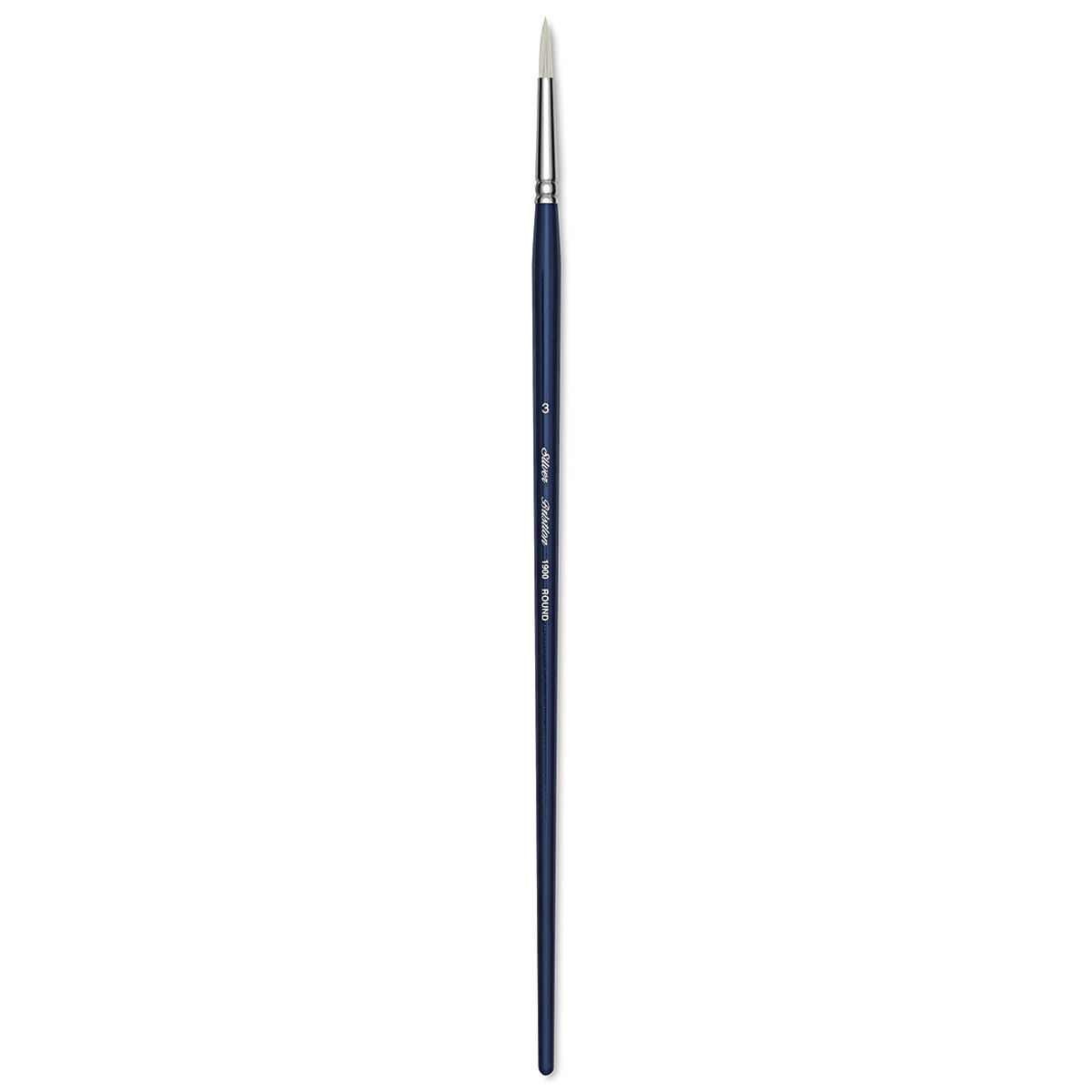 Silver Brush Bristlon Stiff White Synthetic Brush - Round, Size 3