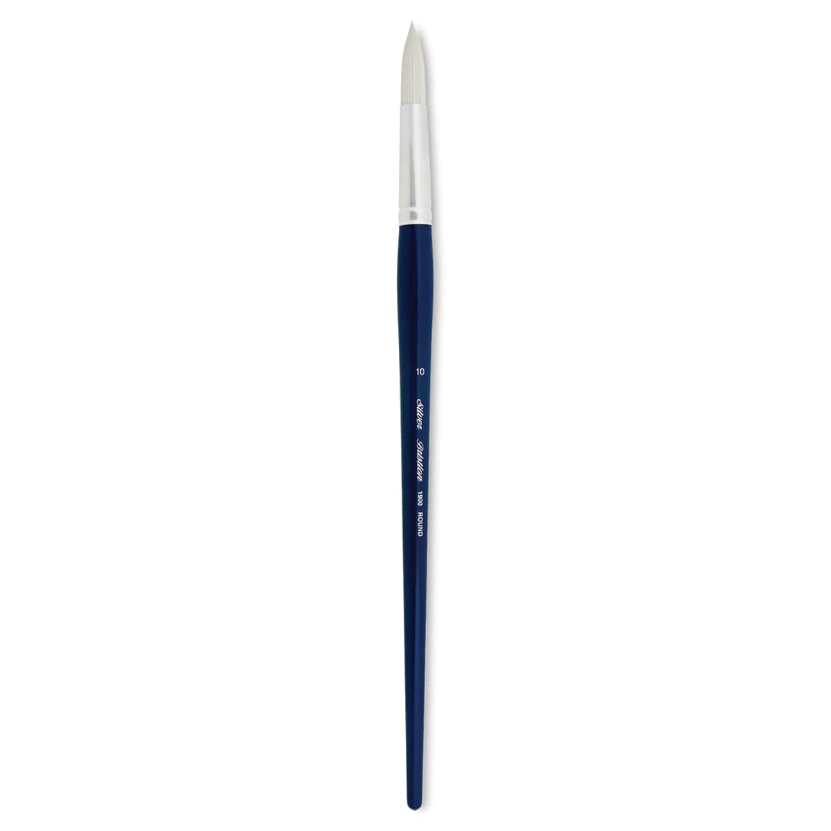 Silver Brush Bristlon Stiff White Synthetic Brush - Round, Size 10