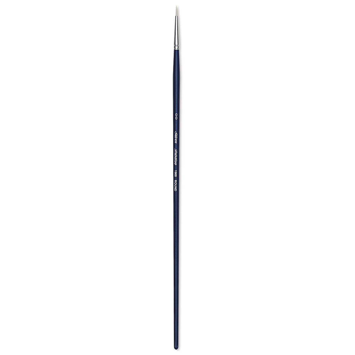 Silver Brush Bristlon Stiff White Synthetic Brush - Round, Size 2/0