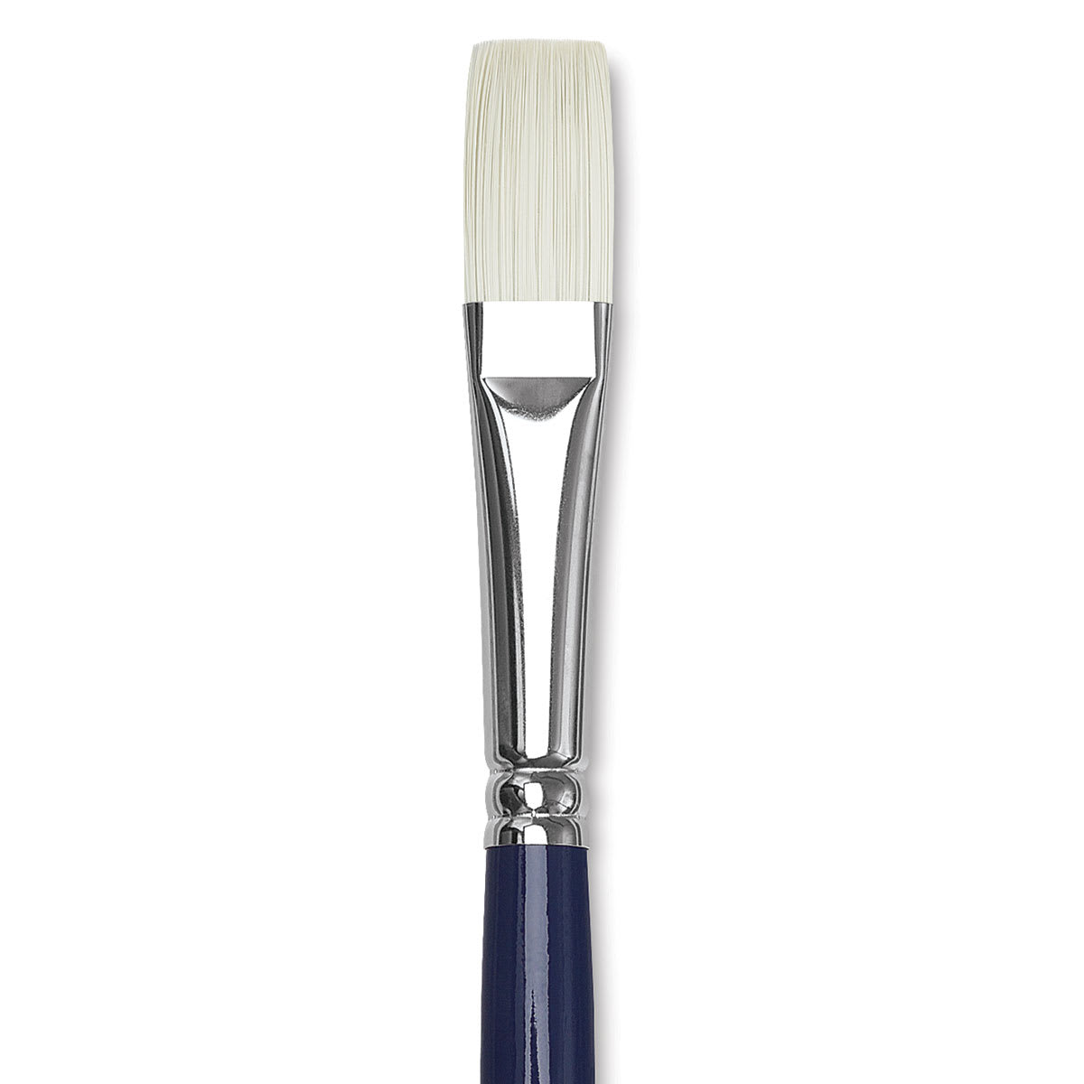 Silver Brush Bristlon Stiff White Synthetic Brush - Flat, Size 8 (close-up)