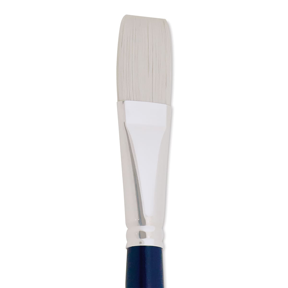 Silver Brush Bristlon Stiff White Synthetic Brush - Flat, Size 12 (close-up)