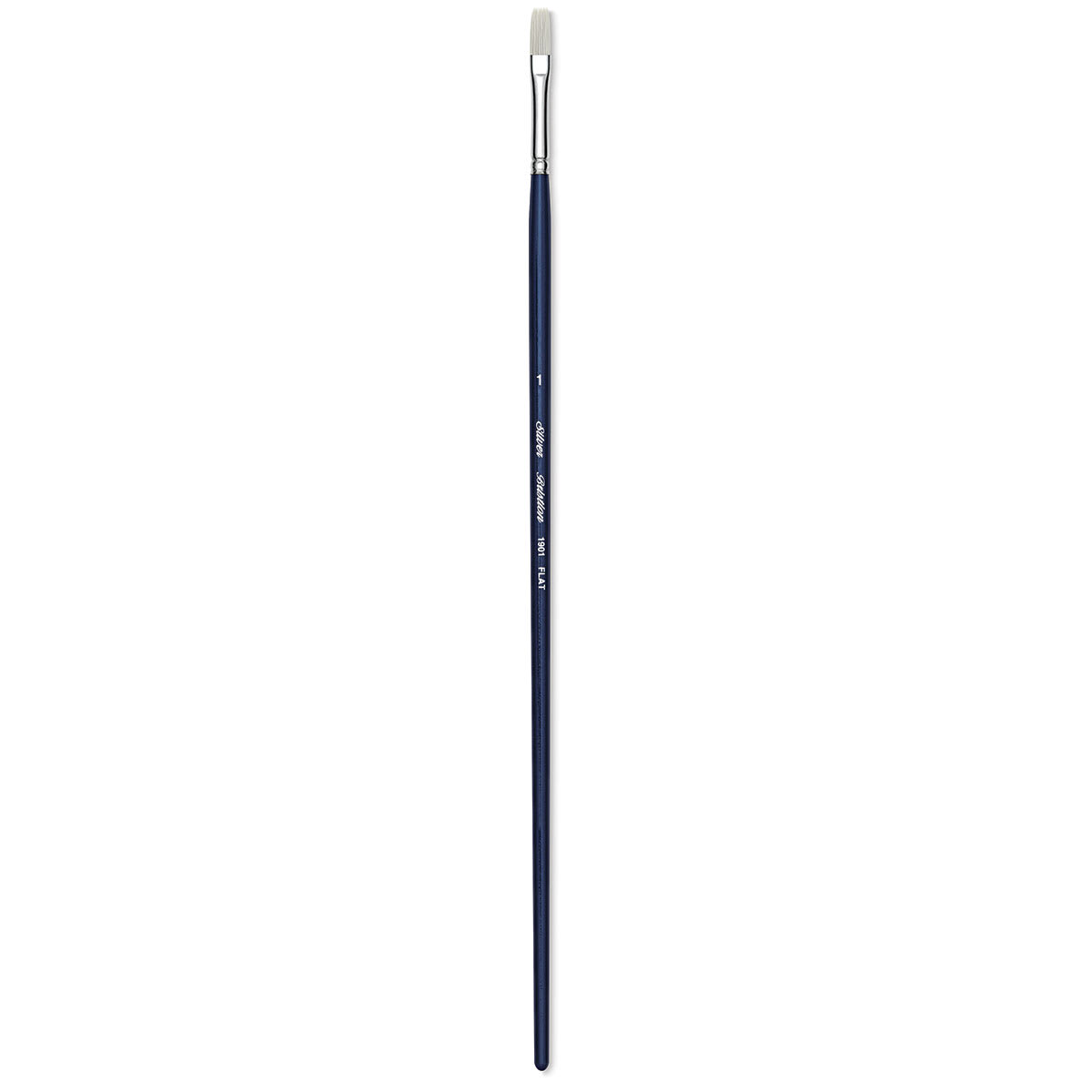Silver Brush Bristlon Stiff White Synthetic Brush - Flat, Size 2/0