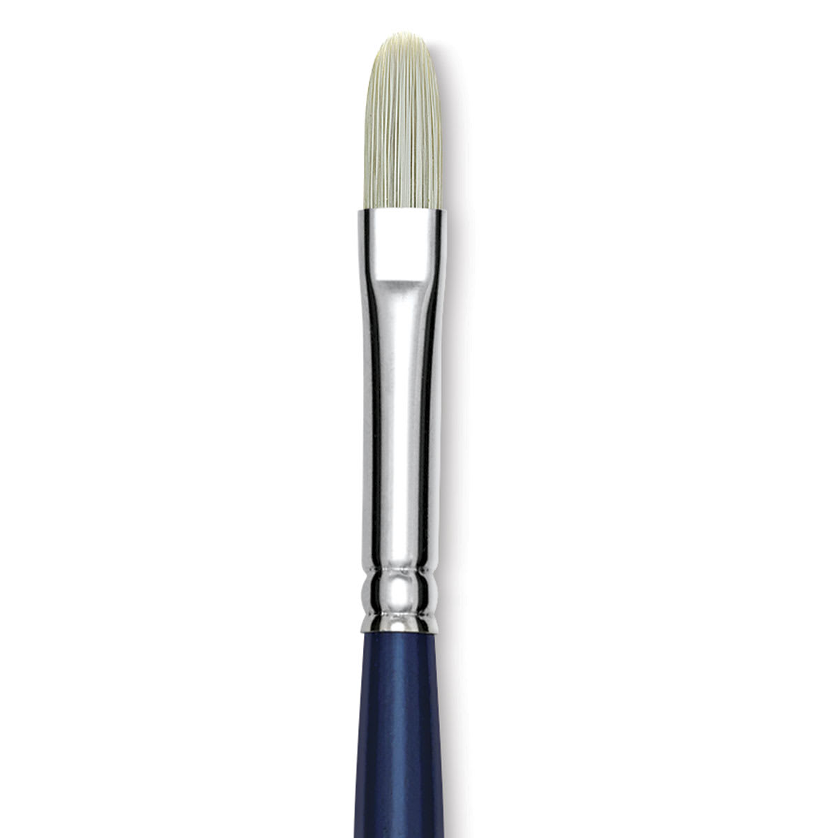 Silver Brush Bristlon Stiff White Synthetic Brush - Filbert, Size 3 (close-up)