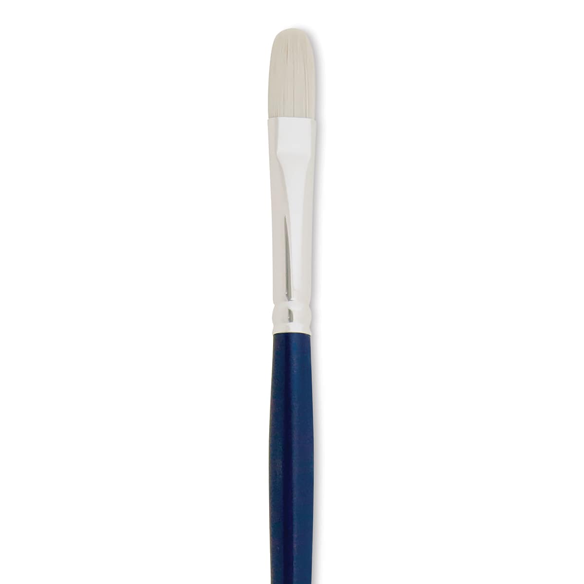 Silver Brush Bristlon Stiff White Synthetic Brush - Filbert, Size 4 (close-up)