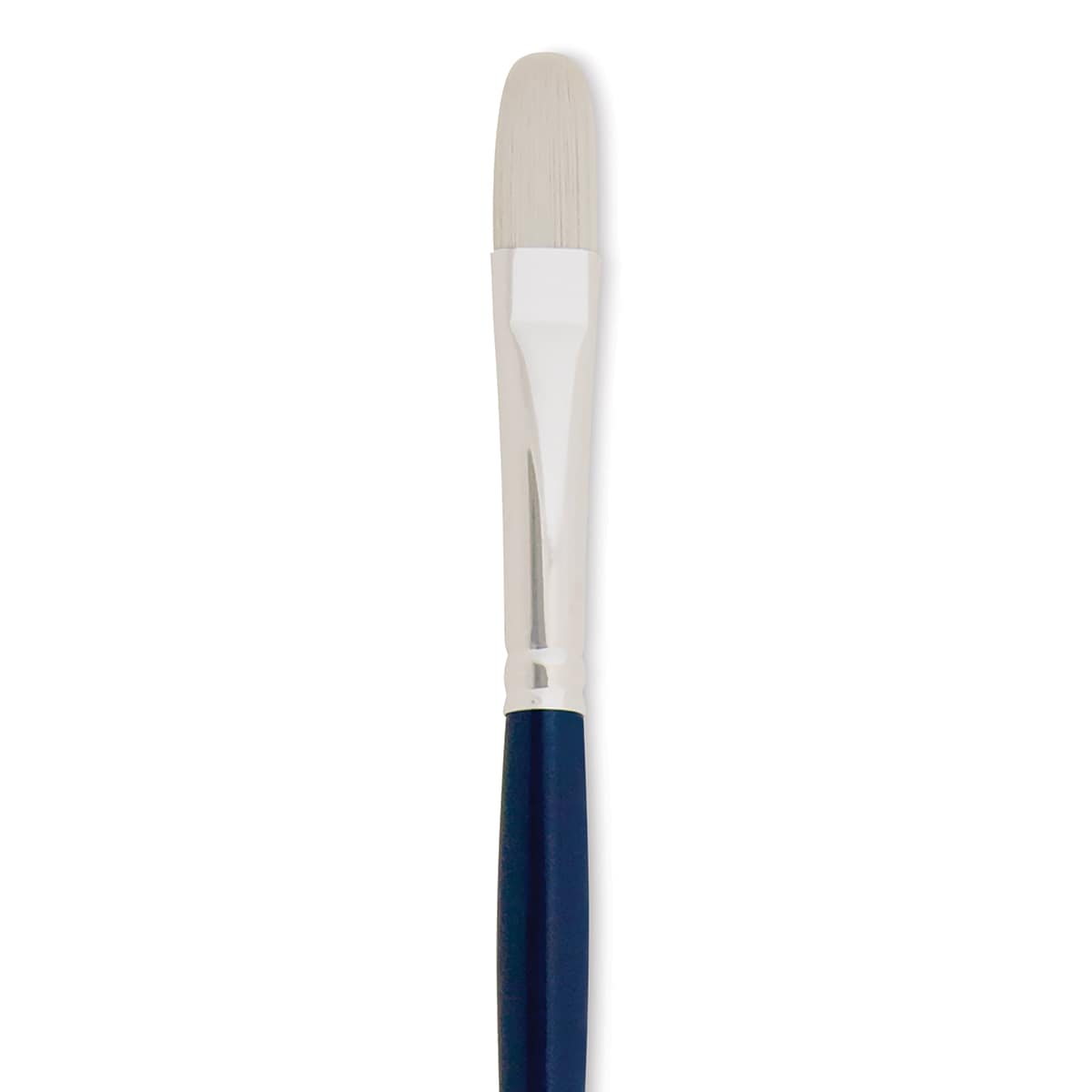 Silver Brush Bristlon Stiff White Synthetic Brush - Filbert, Size 6 (close-up)