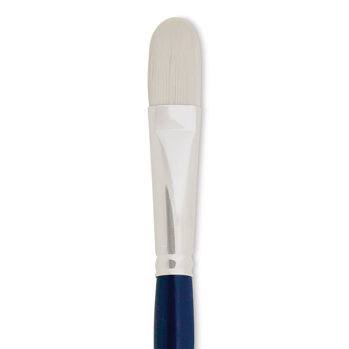 Silver Brush Bristlon Stiff White Synthetic Brush - Filbert, Size 10 (close-up)