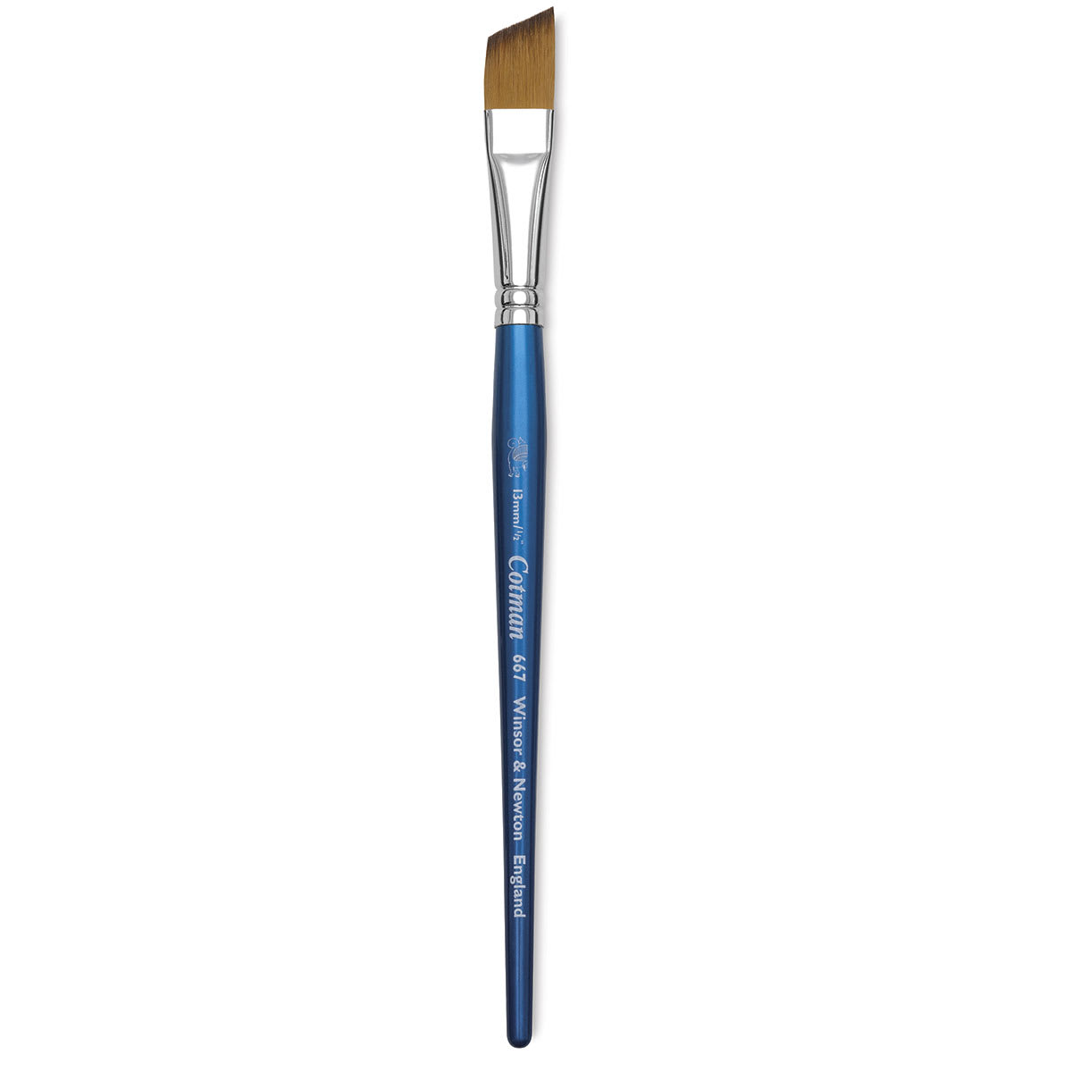 Winsor & Newton Cotman Watercolor Brush - Angled, Short Handle, Size 1/8"