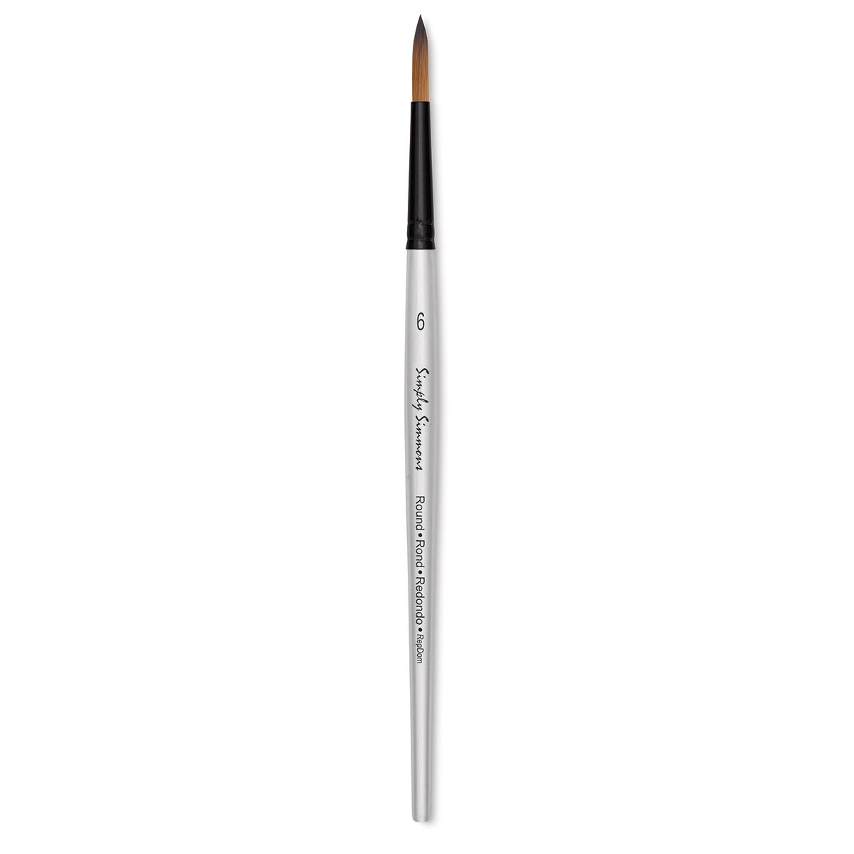 Robert Simmons Simply Simmons Synthetic Brush - Round, Short Handle, Size 6