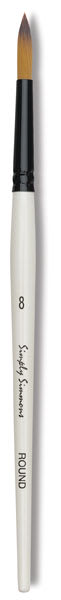 Robert Simmons Simply Simmons Synthetic Brush - Round, Short Handle, Size 8