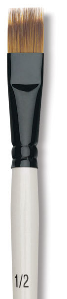 Robert Simmons Simply Simmons Synthetic Brush - Flat Comb, Short Handle, Size 1/2'' Close-up