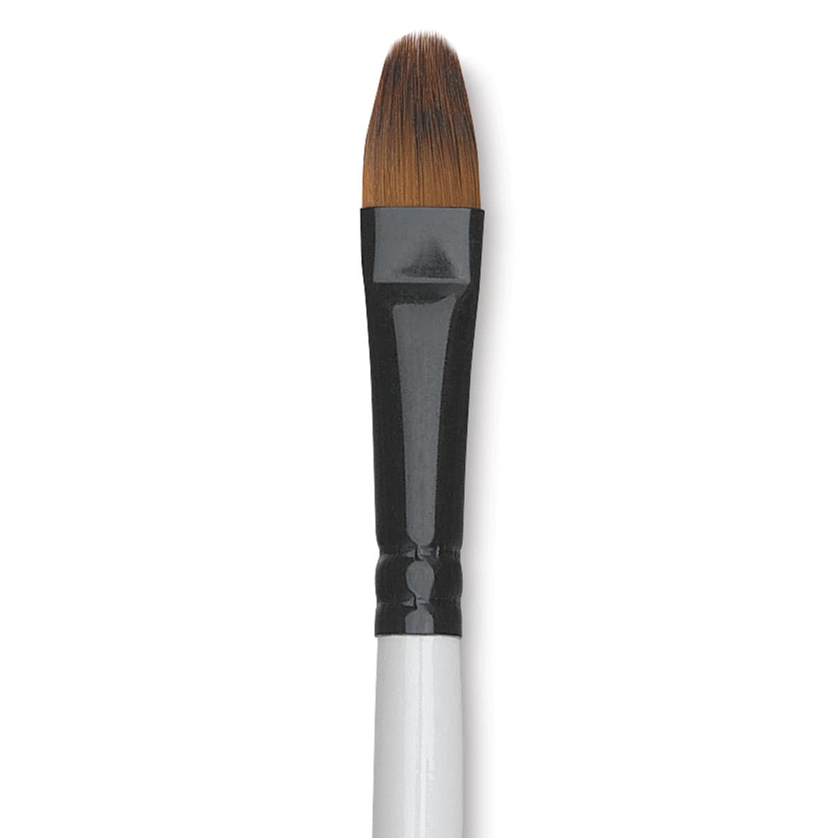 Robert Simmons Simply Simmons Synthetic Brush - Filbert Comb, Short Handle, Size 10 close up
