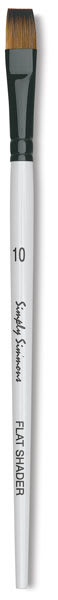 Robert Simmons Simply Simmons Synthetic Brush - Flat Shader, Short Handle, Size 10
