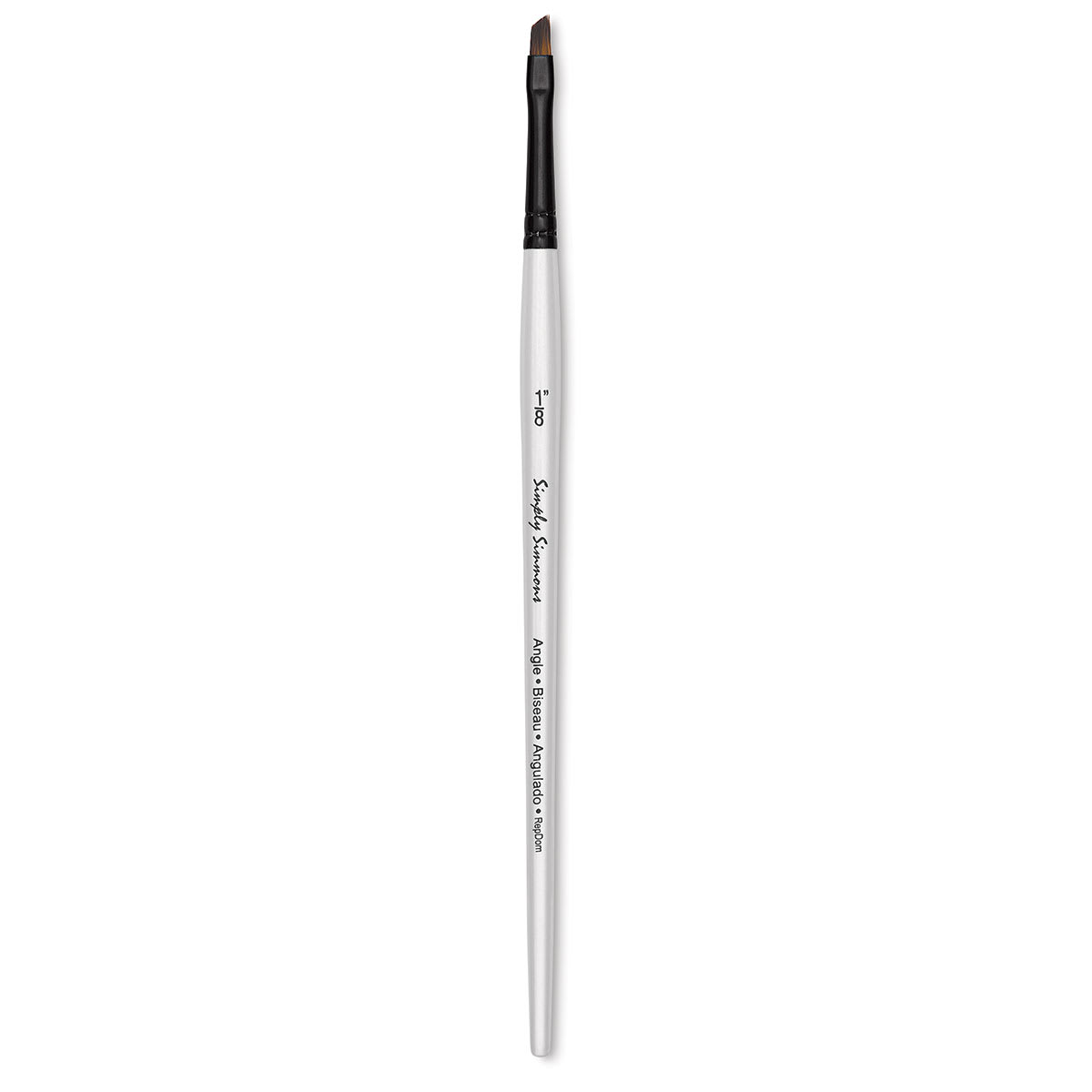 Robert Simmons Simply Simmons Synthetic Brush - Angle Shader, Short Handle, Size 1/8"