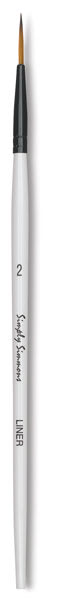 Robert Simmons Simply Simmons Synthetic Brush - Liner, Short Handle, Size 2