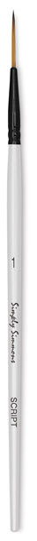 Robert Simmons Simply Simmons Synthetic Brush - Script, Short Handle, Size 1