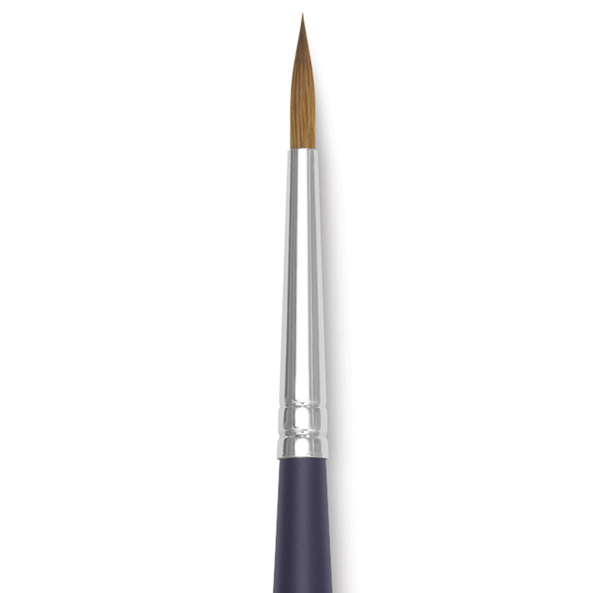 Winsor & Newton Artists' Kolinsky Sable Watercolor Brush - Round, Short Handle, Size 4 close up
