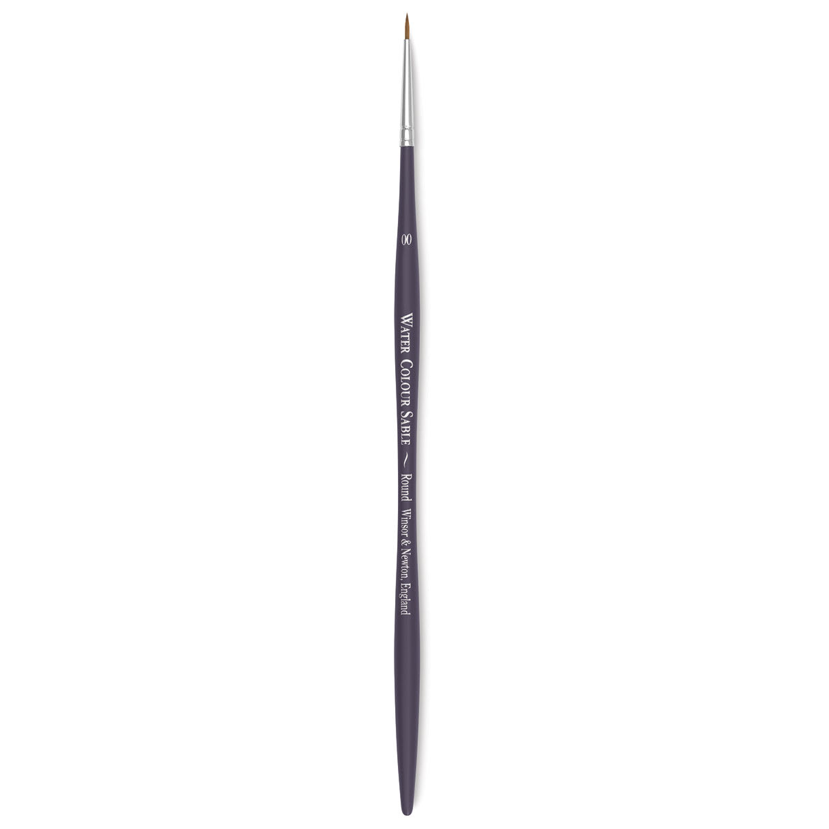 Winsor & Newton Artists' Kolinsky Sable Watercolor Brush - Round, Short Handle, Size 2/0