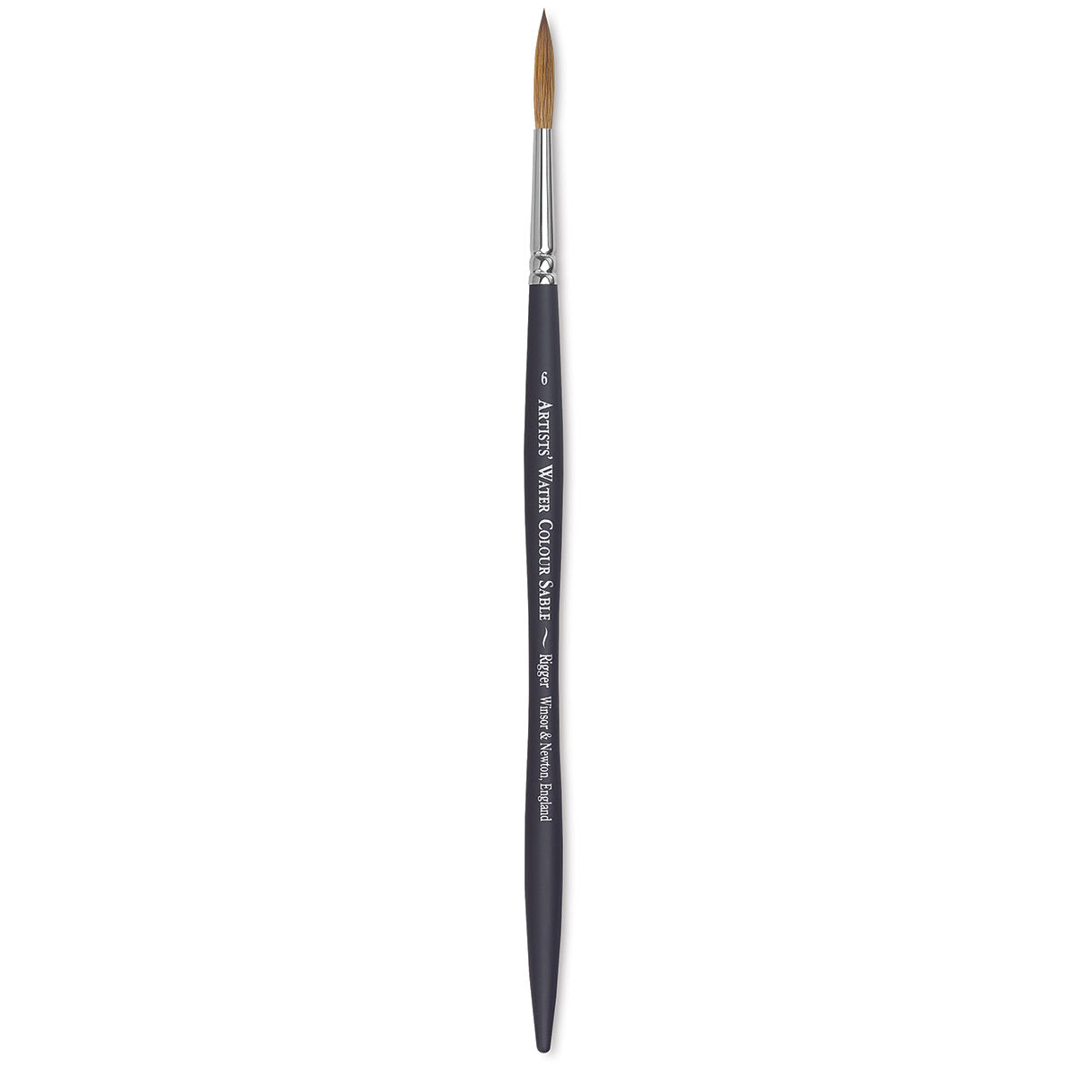 Winsor & Newton Artists' Watercolor Brush - Rigger, Short Handle, Size 6