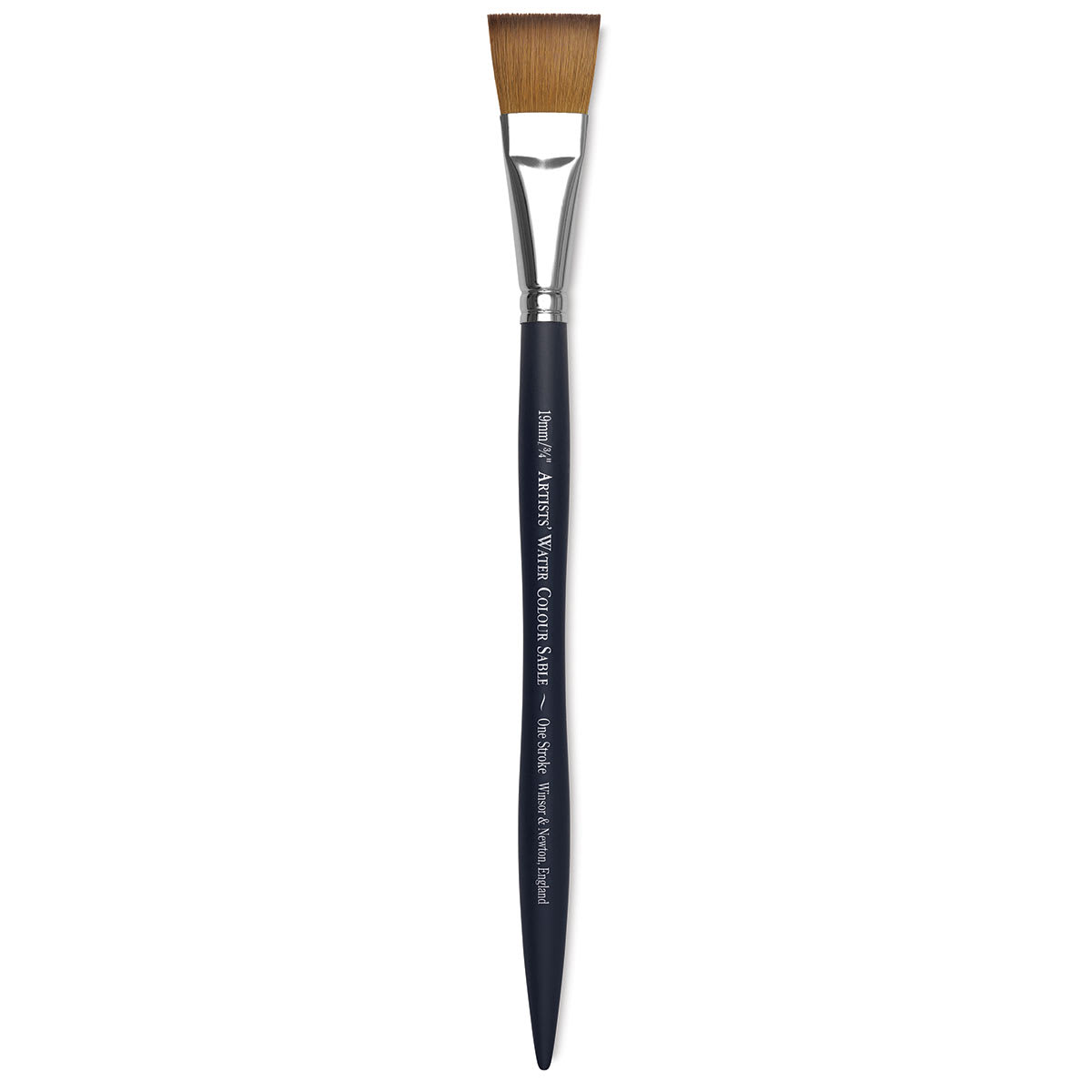 Winsor & Newton Artists' Kolinsky Sable Watercolor Brush - One-Stroke, Short Handle, Size 3/4"