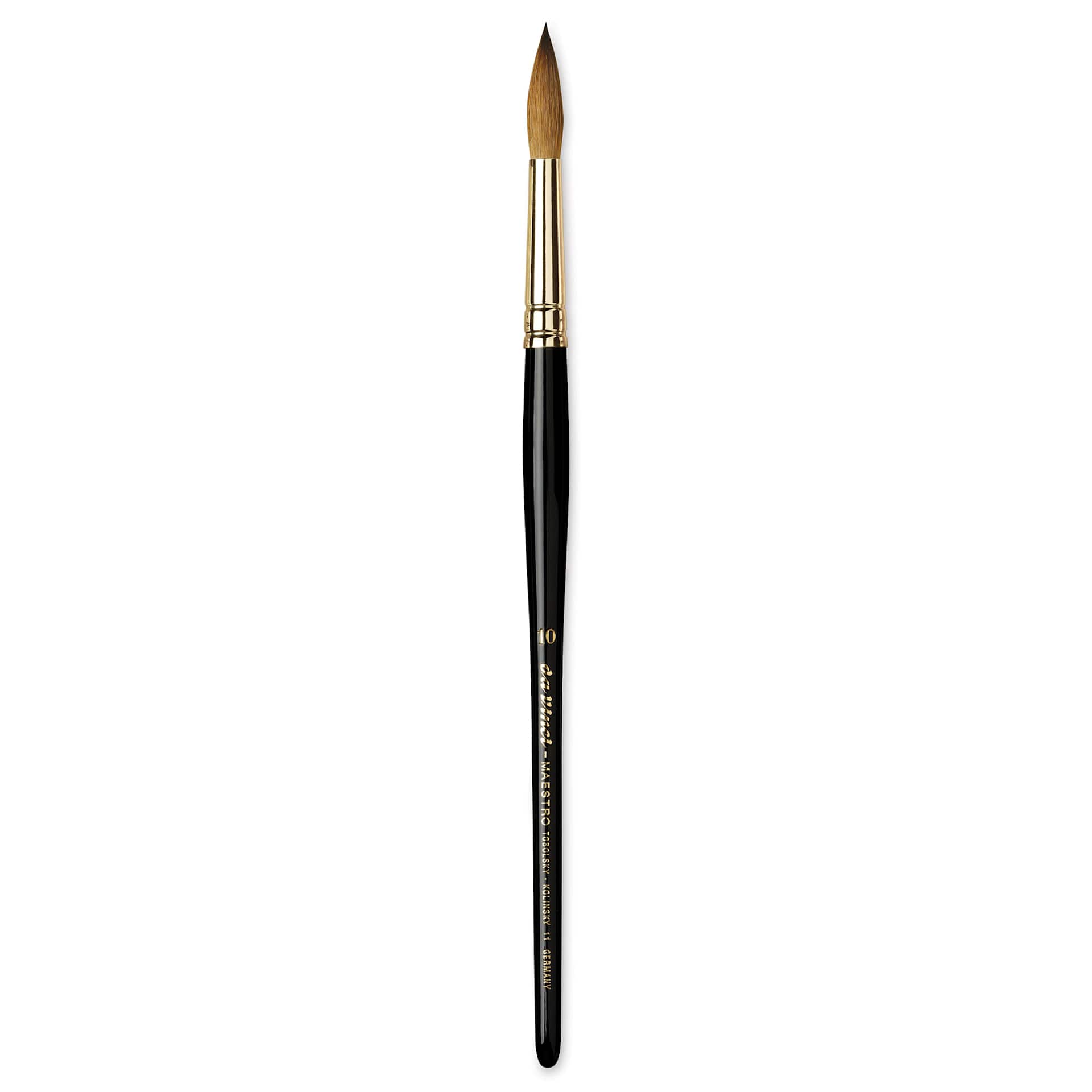Da Vinci Maestro Kolinsky Brush - Full Belly Round, Short Handle, Size 10