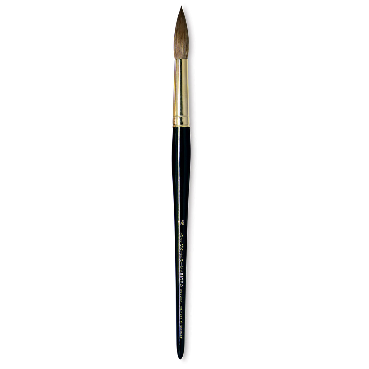 Da Vinci Maestro Kolinsky Brush - Full Belly Round, Short Handle, Size 14
