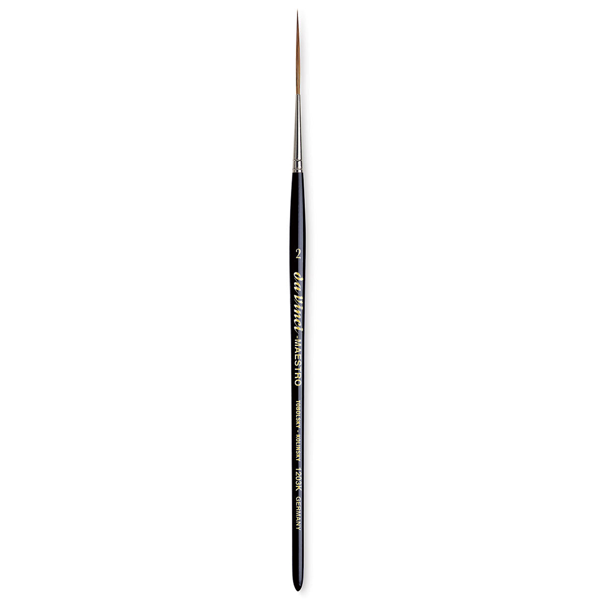 Da Vinci Maestro Kolinsky Brush - Long Liner, Short Handle, Size 2