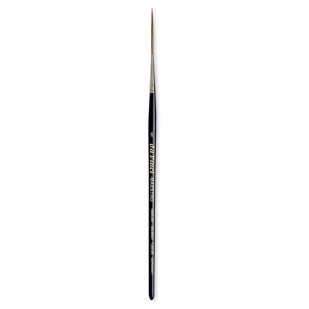 Da Vinci Maestro Kolinsky Brush - Long Liner, Short Handle, Size 4