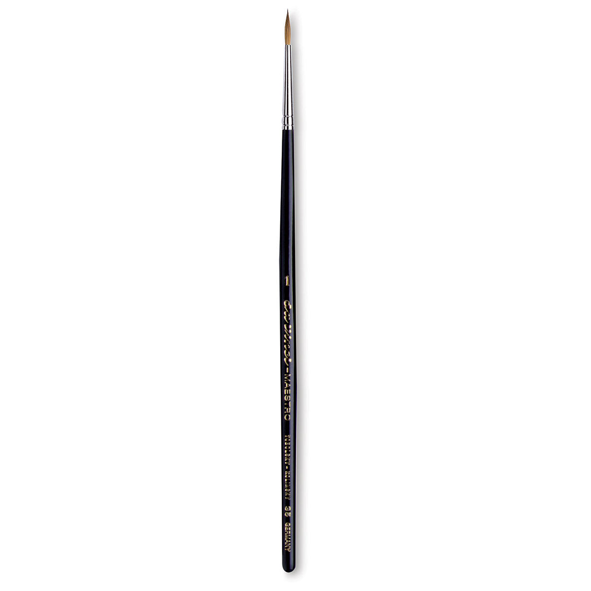 Da Vinci Maestro Kolinsky Brush - Long Tapered Round, Short Handle, Size 1