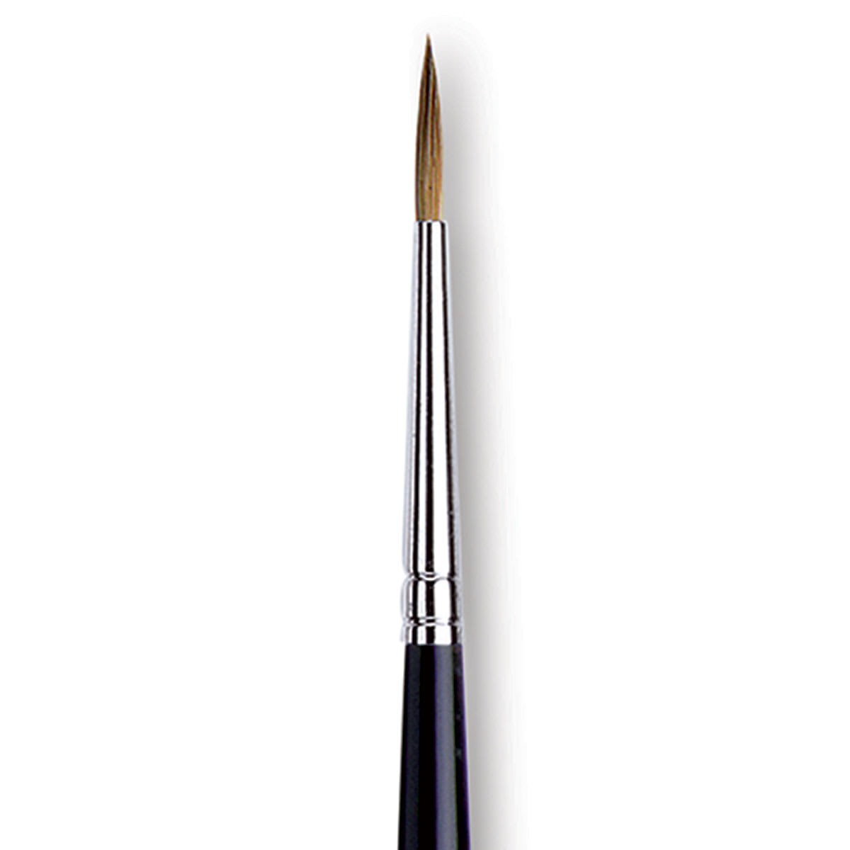 Da Vinci Maestro Kolinsky Brush - Long Tapered Round, Short Handle, Size 2 close up