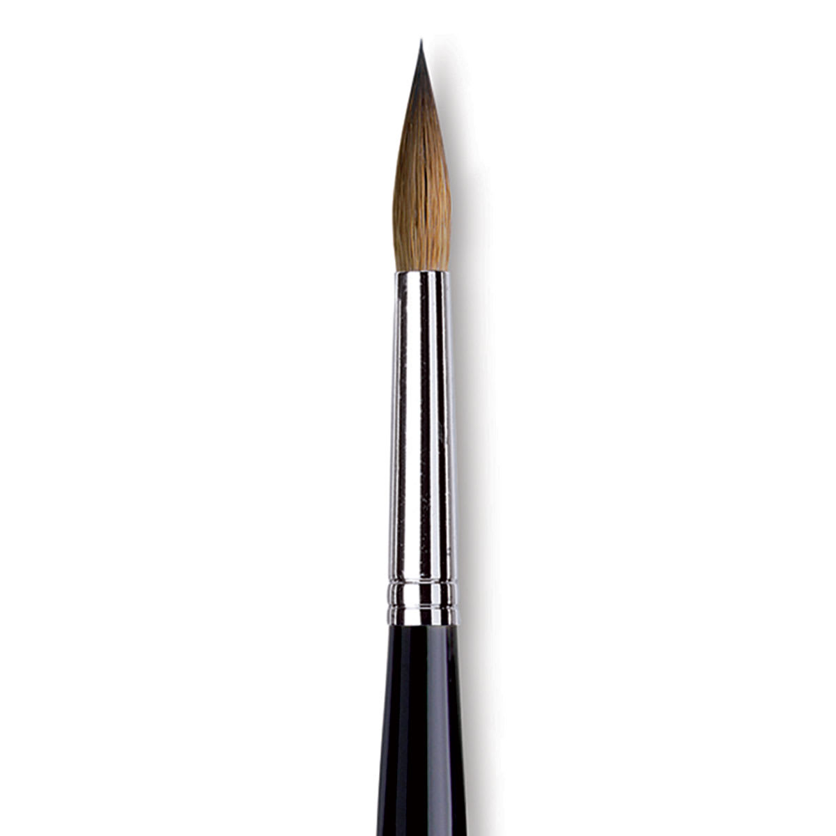 Da Vinci Maestro Kolinsky Brush - Long Tapered Round, Short Handle, Size 9 close up