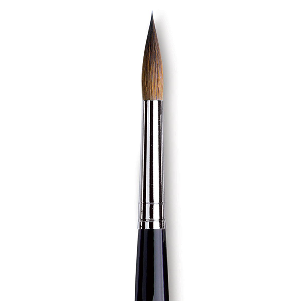 Da Vinci Maestro Kolinsky Brush - Long Tapered Round, Short Handle, Size 10 close up